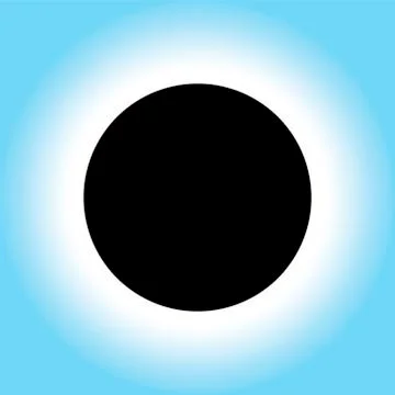 Solar Eclipse Icon Symbol Illustrazione stock
