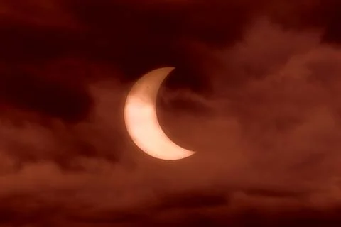 Solar eclipse Ilustração Stock