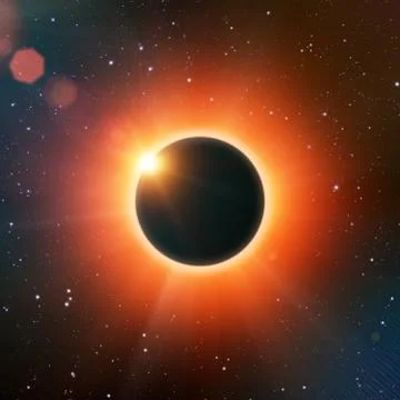 Solar eclipse 스톡 일러스트