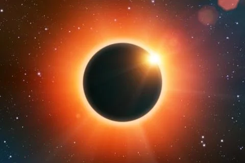 Solar eclipse Stock Illustration