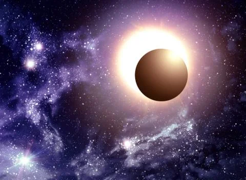 Solar Eclipse Illustration Stock Illustration