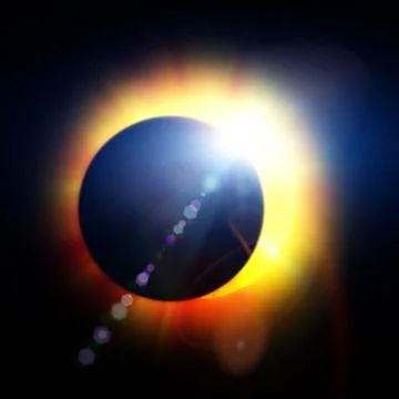 Solar Eclipse Illustration Stock Illustration
