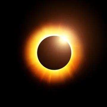 Solar Eclipse Illustration Stock Illustration