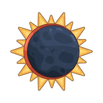 Solar Eclipse illustration Stockillustratie