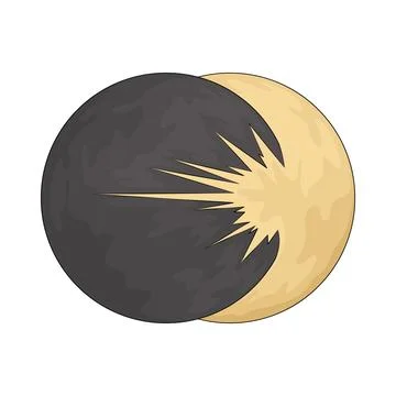 Solar Eclipse illustration Stock Illustration