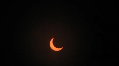 Solar Eclipse January 4 2011 Stock Footage 1003256
