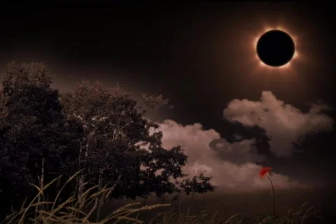 Solar Eclipse Landscape 動画素材 289845