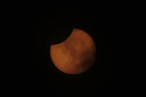 Solar Eclipse in Mexico, Puebla, M?ico - 21 Aug 2017 Stock Photos