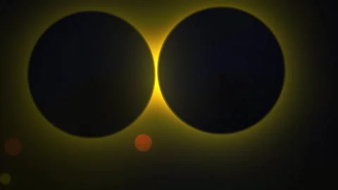 Solar Eclipse with Moon and Sun. Stock Footage 334686013