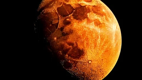 Solar eclipse moon moving away 2d looped animated video Vídeo Stock 304089467