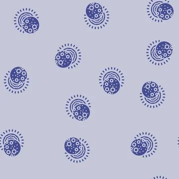 Solar eclipse natural phenomena glyph vector seamless pattern Stockillustratie