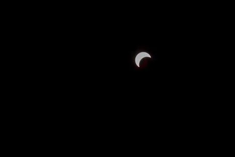 Solar eclipse, New York NY august 21 2017 Stock Photos