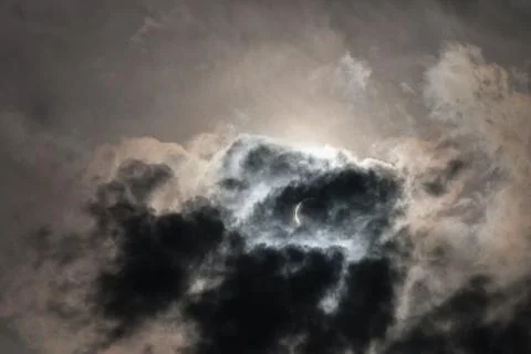 Solar eclipse observed in Western Siberia in 2008 Foto stock