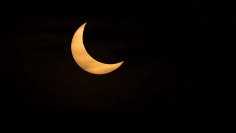 Solar eclipse of October 25, 2022 Video stock 219948889