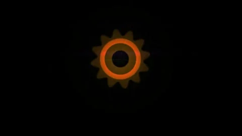 Solar Eclipse in Outer Space. Vídeo Stock 333929284