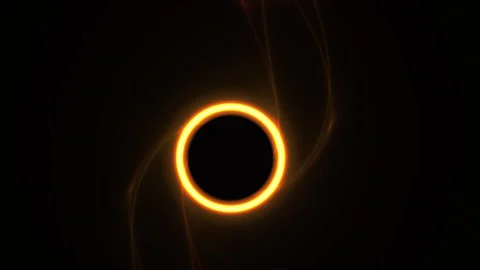 Solar Eclipse in Outer Space. Stock Footage 334687597