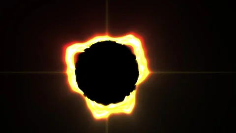 Solar Eclipse in Outer Space. Stock Footage 340041434