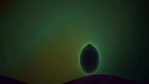 Solar eclipse over dark landscape with moon shadow. Stock Footage 336708003