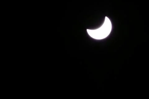 Solar eclipse over Slovakia Stock Photos