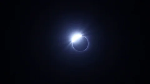 Solar Eclipse Partial Ring 01 Stock Footage