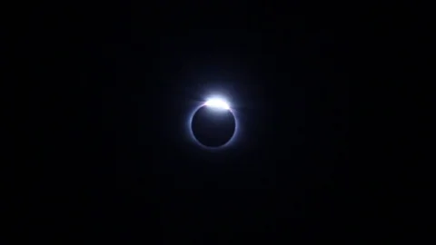 Solar Eclipse Partial Ring 02 Stock Footage 80241709