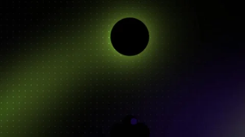 Solar eclipse with person silhouette. Stock Footage 337495335