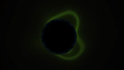 Solar Eclipse Phenomenon with Green Corona. Stock Footage 337495175