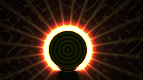Solar Eclipse Phenomenon in Space. Stock Footage 335966903
