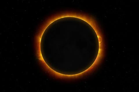 Solar eclipse. Stock Photos