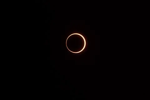 Solar eclipse in Rapa Nui, Chile - 02 Oct 2024 Stock Photos