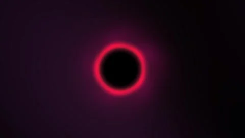 Solar Eclipse Red Ring Phenomenon Occurs. Vídeo Stock 335427385
