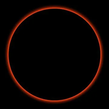 Solar eclipse render Stock Illustration
