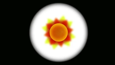 Solar eclipse, Scientific Solar Eclipse Animation, Moon Crossing The Bright Stock Footage 263954100