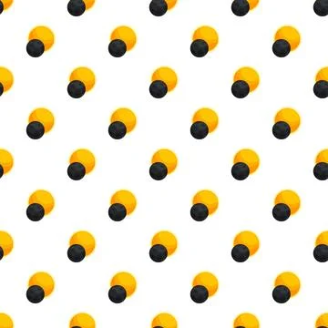 Solar eclipse seamless pattern background with sun and moon 스톡 일러스트
