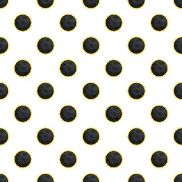 Solar eclipse seamless pattern representing astronomy and space Stock Illustration