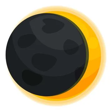 Solar eclipse showing corona with sun covering moon Ilustração Stock