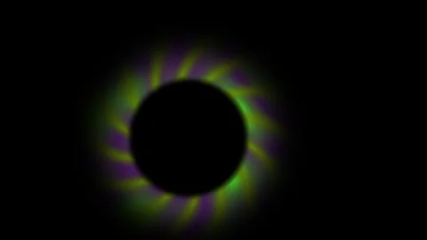 Solar Eclipse in Space Environment. Vídeo Stock 334893417