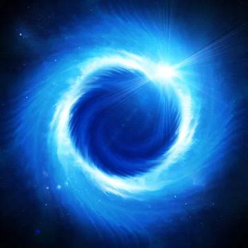 Solar eclipse in space Stock Illustration