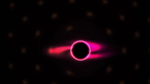 Solar Eclipse in Space with Stars. Stock Footage 340041418