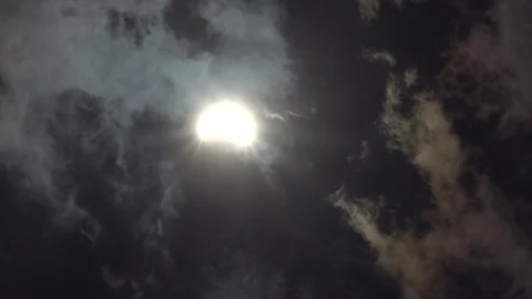 Solar Eclipse Start Video stock 99431695