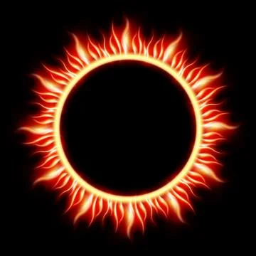 Solar Eclipse template イラスト素材