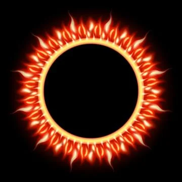 Solar Eclipse template Stock Illustration