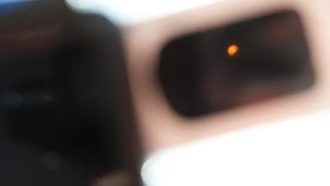 Solar Eclipse Through Solar Glasses Stock Photos