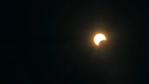 Solar eclipse time lapse Stock Footage 271311458