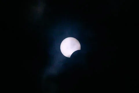 Solar eclipse in Toronto Stock Photos