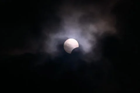 Solar eclipse in Toronto Stock Photos