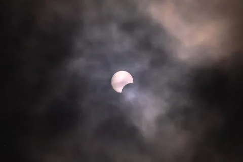 Solar eclipse in Toronto Stock Photos