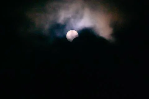 Solar eclipse in Toronto Stock Photos
