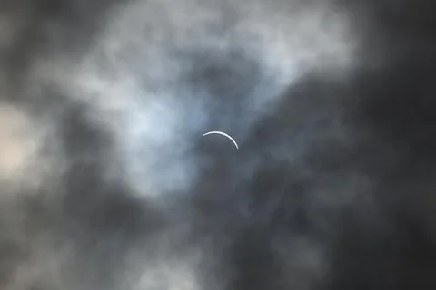 Solar eclipse in Toronto Stock Photos