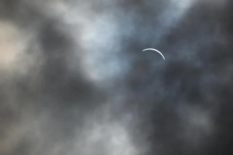 Solar eclipse in Toronto Stock Photos